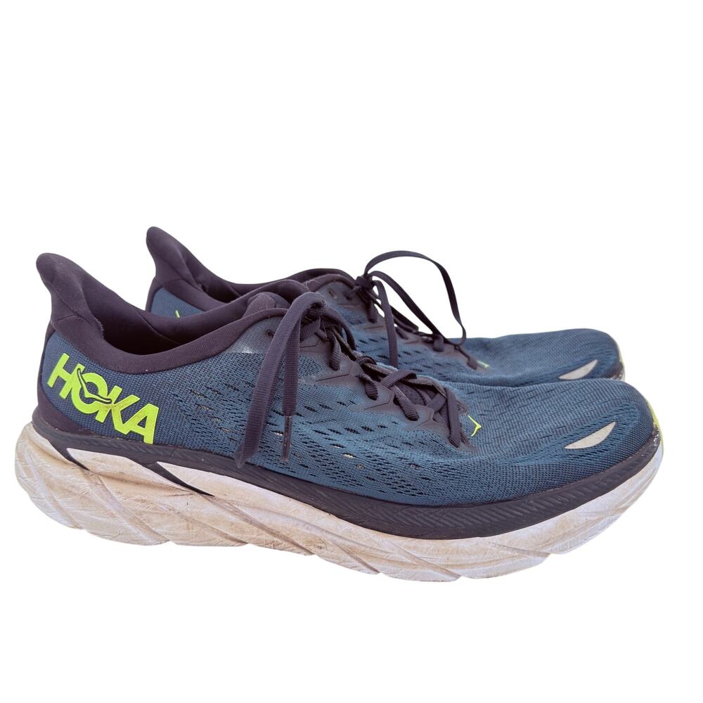 Hoka One One Men's Clifton 8 Blue Sneakers Size 12.5 D